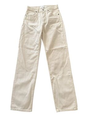 BA&SH Cream Straight Leg Jeans Size 34 / US 0 NWOT